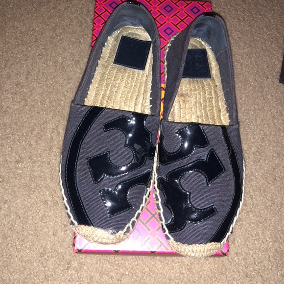 Tory Burch Shoes - Tory Burch Navy Espadrilles